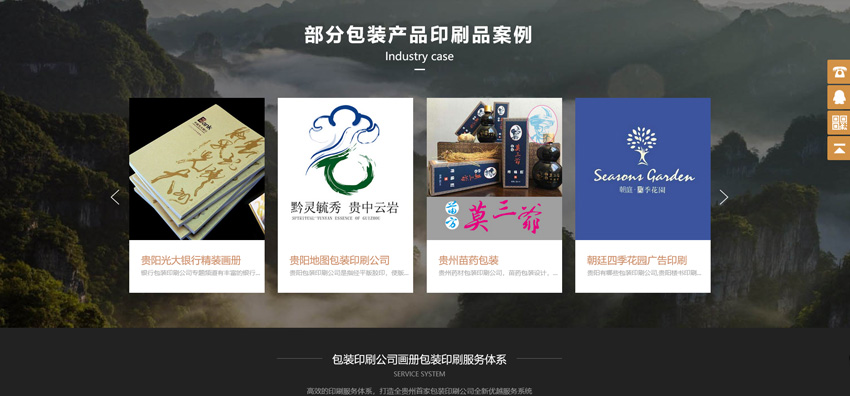 印刷门户网站建设案例